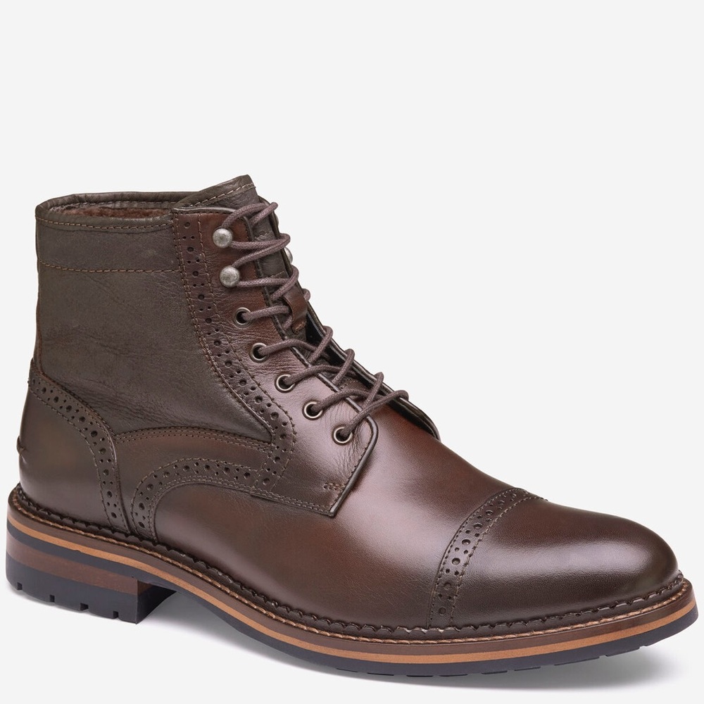 NWT Johnston & Murphy XC Flex Connelly Shearling Brown Boot Men’s 10
